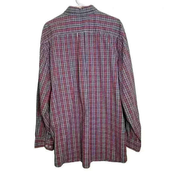 US Polo Assn. Other - US Polo Assn. Shirt Mens 2XLT Red Button Up Long Sleeve Plaid Casual Pony